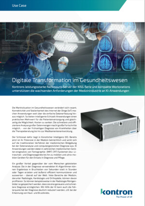 Digitale Transformation im Gesundheitswesen