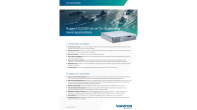 Rugged CG2500 Server for Demanding Naval Applications