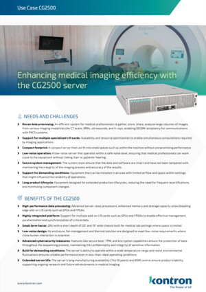 Enhancing medical imaging efficiency with the CG2500 server