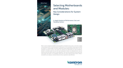 Selecting Motherboards and Modules
