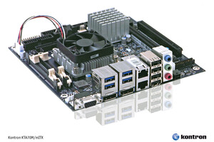 Kontron embedded Mini-ITX motherboard with AMD R-Series APU for rich media embedded applications